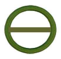 TKM-Dichtung mit Steg - 23 x 17 x 1.5mm