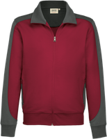Sw.jacke Contr. Perf. 2XL weinrot/anth. - 50% Baumwolle, 50% Polyester, 300 g/m²