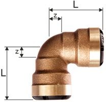 sudoFIT-Bogen 90° egal - innen - innen