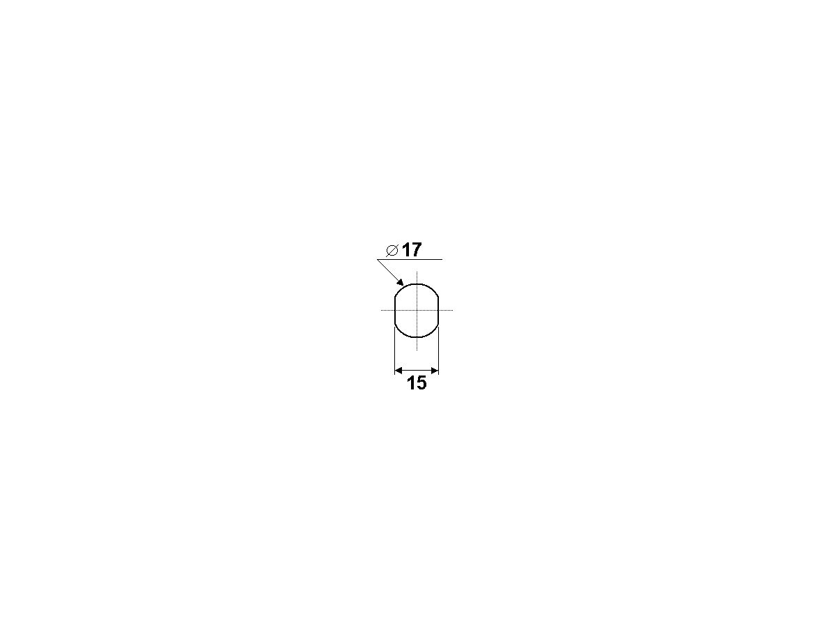 Klemm-Zylinder Typ 256/16UTZ - inkl. 2 Schlüssel