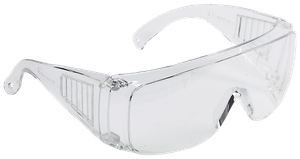 Schutzbrille auch für Brillenträger - aus Polycarbonat farblos
