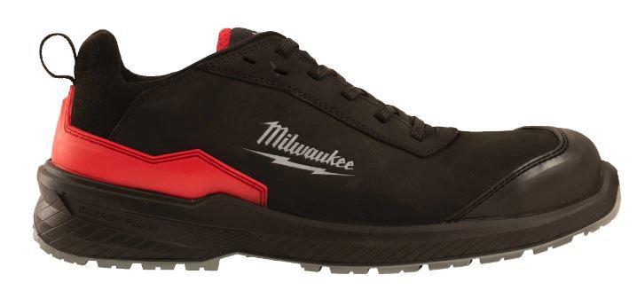 Sicherheits-Halbschuh schwarz - Milwaukee, FLEXTRED S3S, Leder