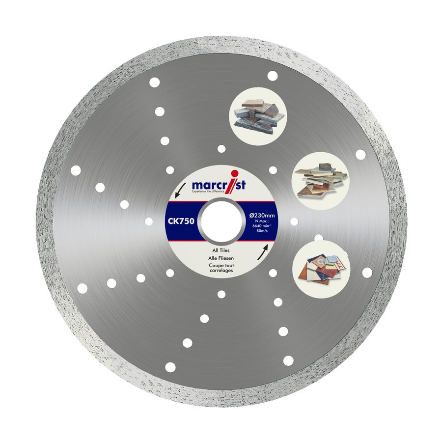 Diamanttrennscheibe CK 750 ø115x22.22 mm - Marcrist, Fliesen, präz. Schnitt