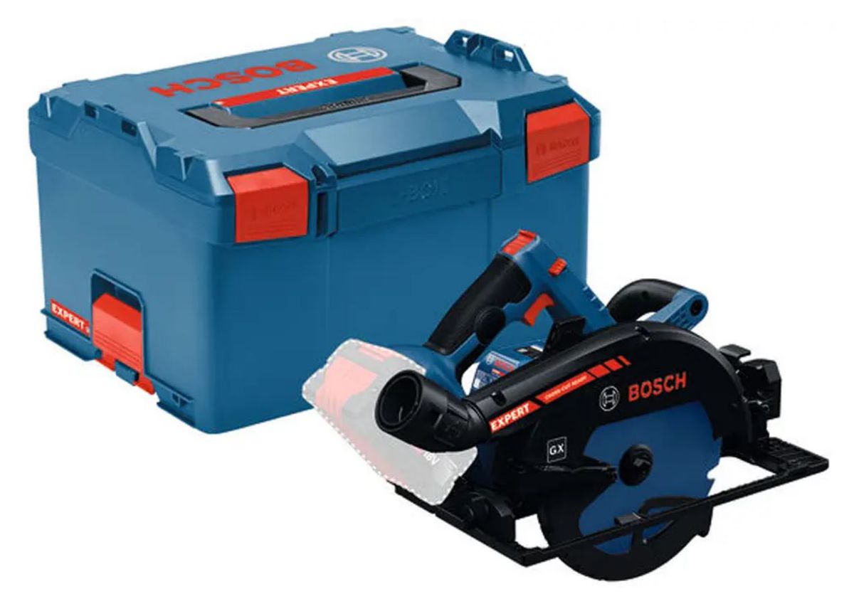 Akku-Handkreissäge 68mm mitt Kappschiene - Bosch, EXKS18V-68GX (solo; L-boxx)