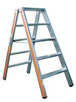 Doppelstufenleiter Typ 200 ALU - 2x6 Stufen, Stufen Breite: 80 mm