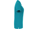 Damen-Poloshirt Top Gr. L, smaragd - 100% Baumwolle, 200 g/m²