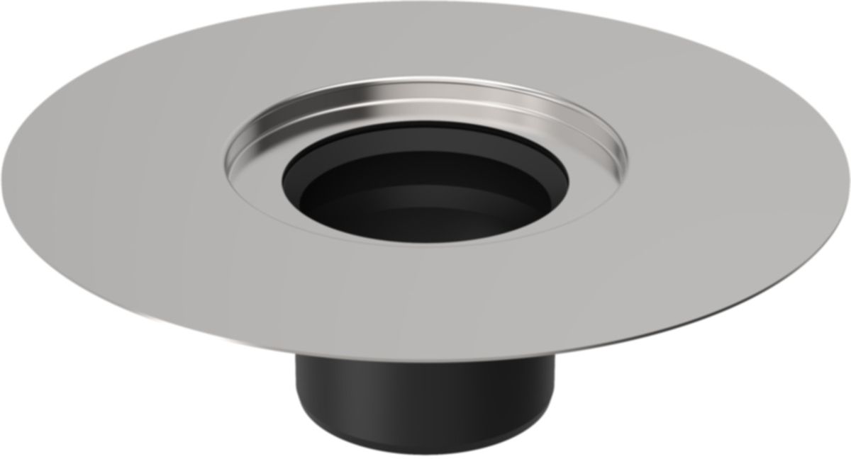 Geberit Flansch aus Edelstahl zu - Bodenabläufen 13 x 13 cm