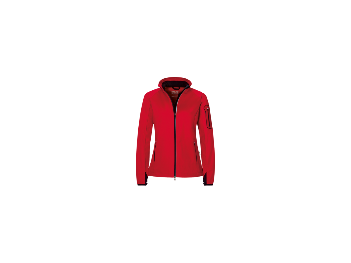 Damen-Light-Softshelljacke Sidney S rot - 100% Polyester, 170 g/m²