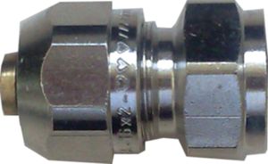 Übergangsverschraubung,vernickelt - mit IG  1/2"-16x2
