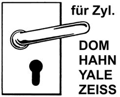 Drückerschloss für Sicherheitszylinder - (Schloss ohne Zylinder) für Div. Zyl.