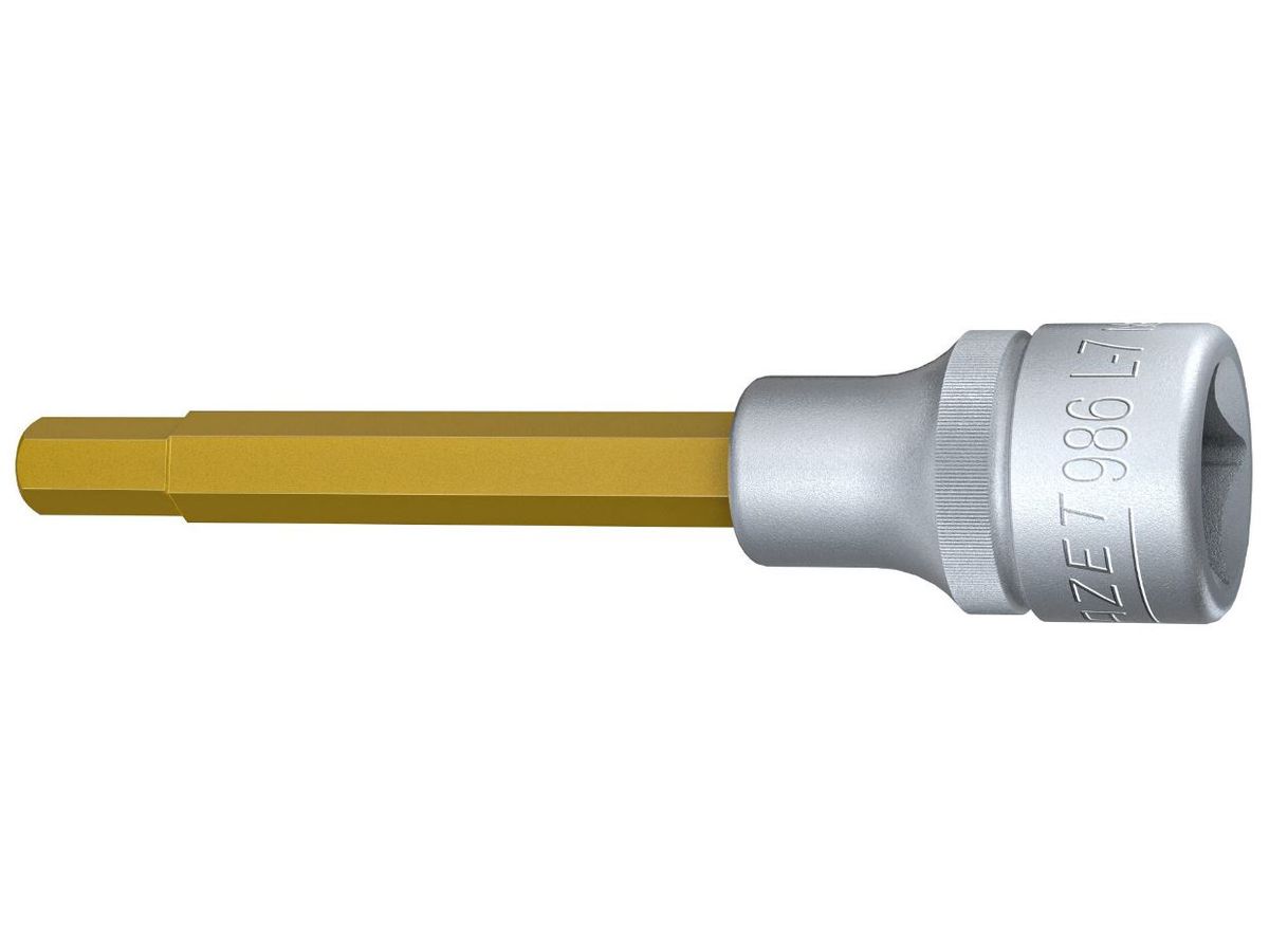Stecknuss für INSEKT-Schrauben, 9 mm - Hazet Länge: 100/62 mm, Antrieb 1/2"