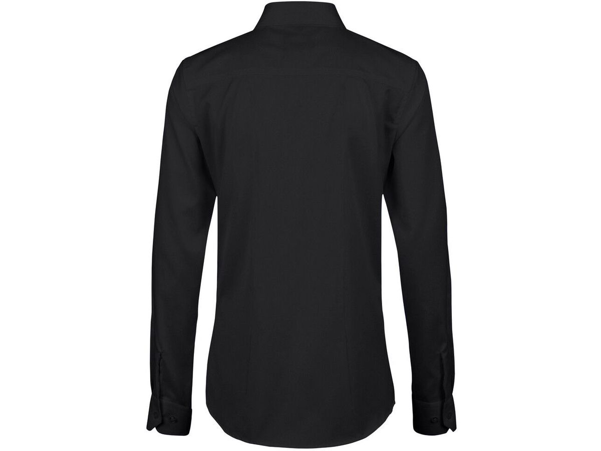 Bluse 1/1-Arm Oxford Gr. S, schwarz - 100% Baumwolle, 120 g/m²