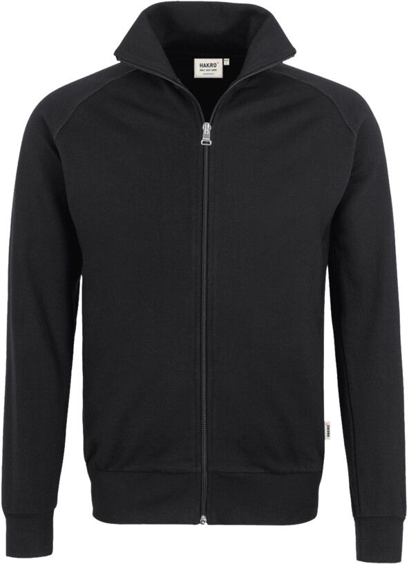 Sweatjacke College Sportlicher Raglan- - Schnitt 70% Baumw. 30% Polyest.300 g /m²