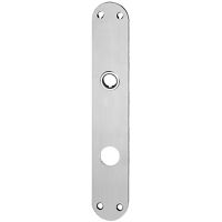 Langschild Glutz 5345 abgerundet RZ78 - Pak à 20 Stk. Inox matt, Drucker 16mm