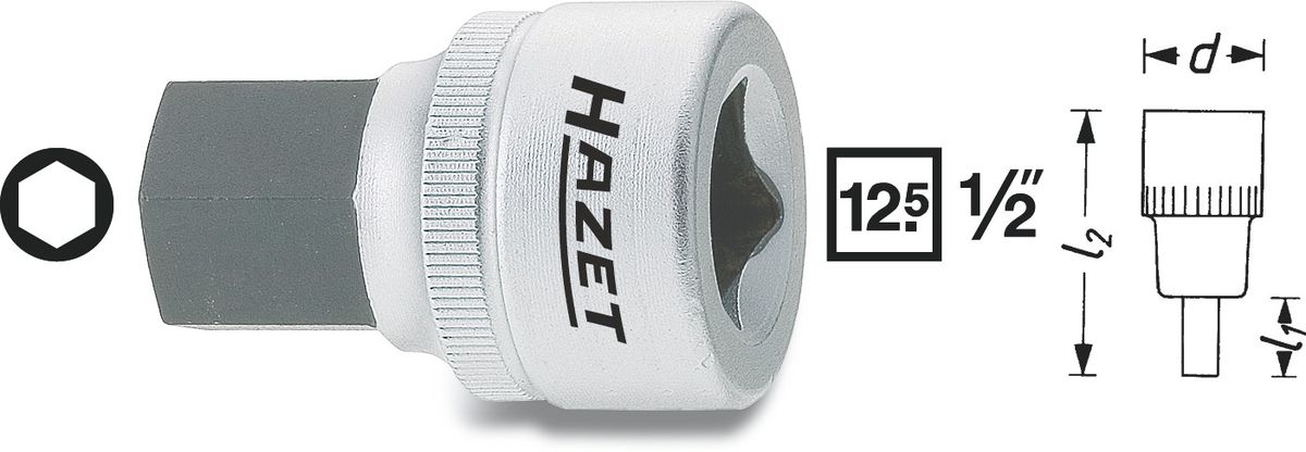 Schraubendreher Einsatz 985 HAZET - 1/2"