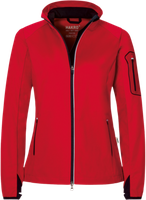 Damen-Light-Softsh.jacke Sidney 2XL rot - 100% Polyester, 170 g/m²