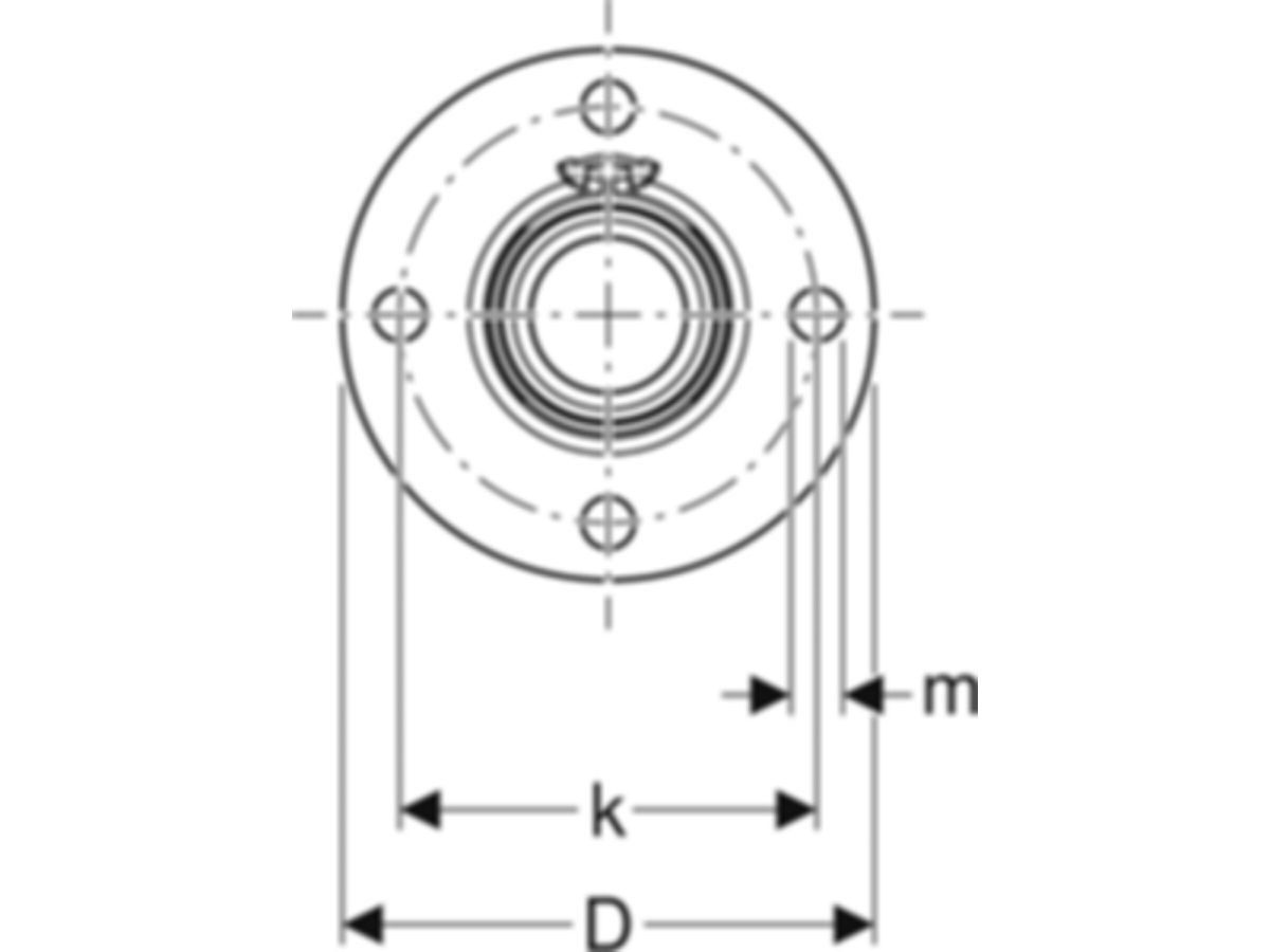 Flansche mit Presseinheit - GEBERIT FlowFit D 16.0 cm