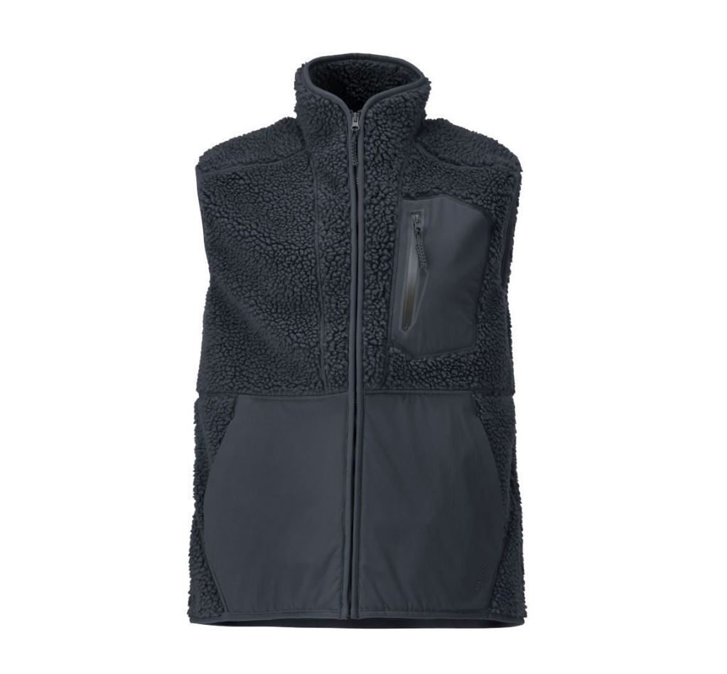 Faserpelz Weste mit Reissverschluss - 80% Recyceltes Polyester, 20% Polyester