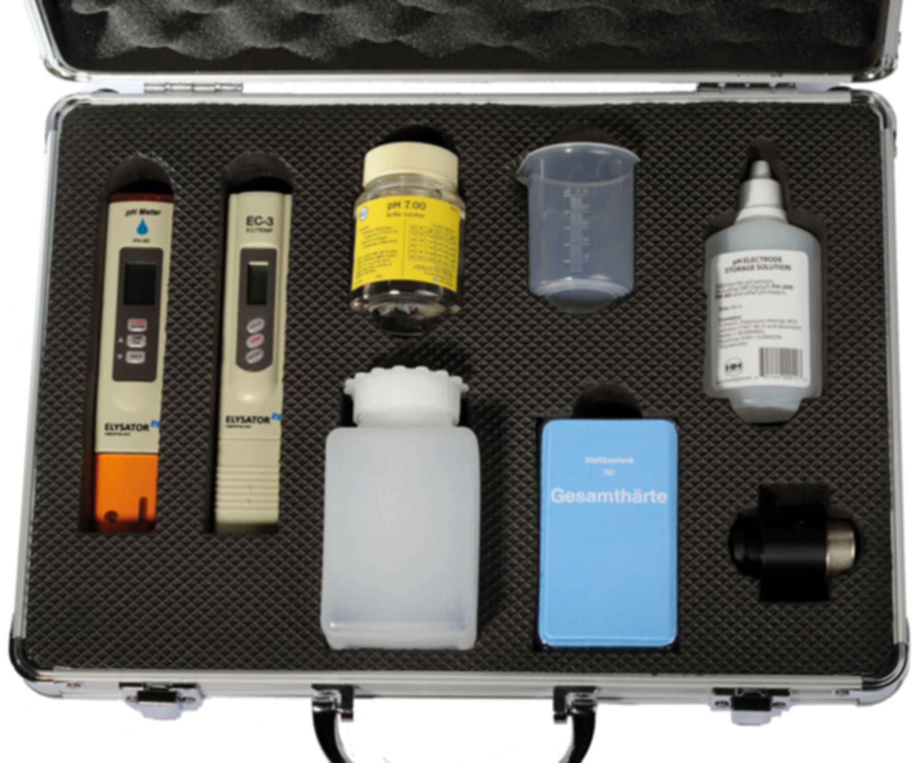 Analysekoffer PUROTAP MK-1 AP-18°fH - zur Analyse der Wasserhärte, Messbecher