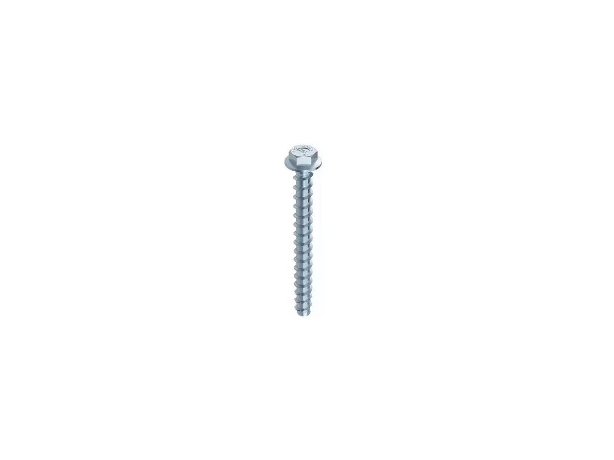 MM 6Kt mU-Sch znb, 20x100,10 - Betonschraube 6Kt. mit U-Scheibe SW-24