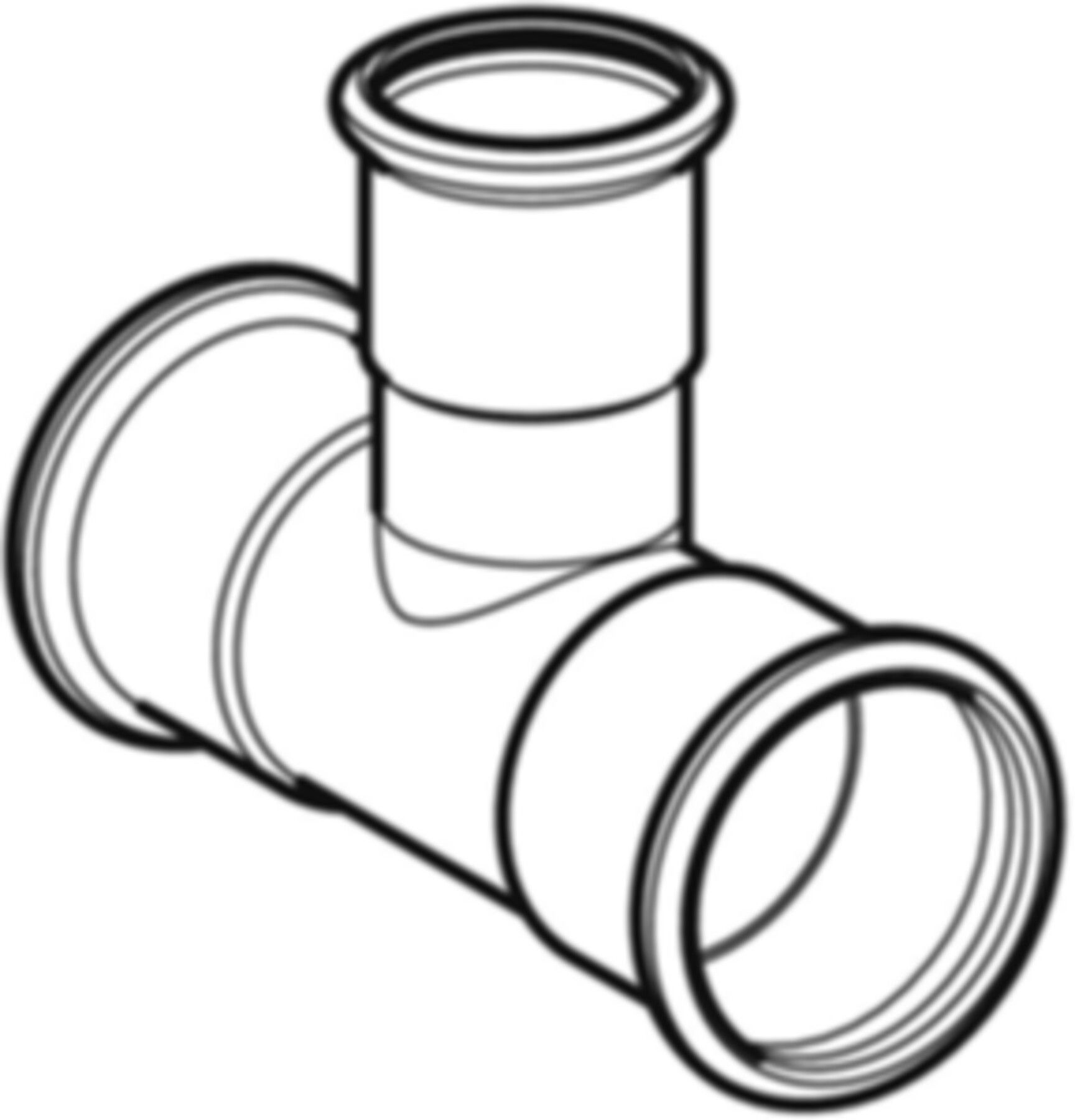 MPF-Tee 54-22-54 mm Nr. 21223