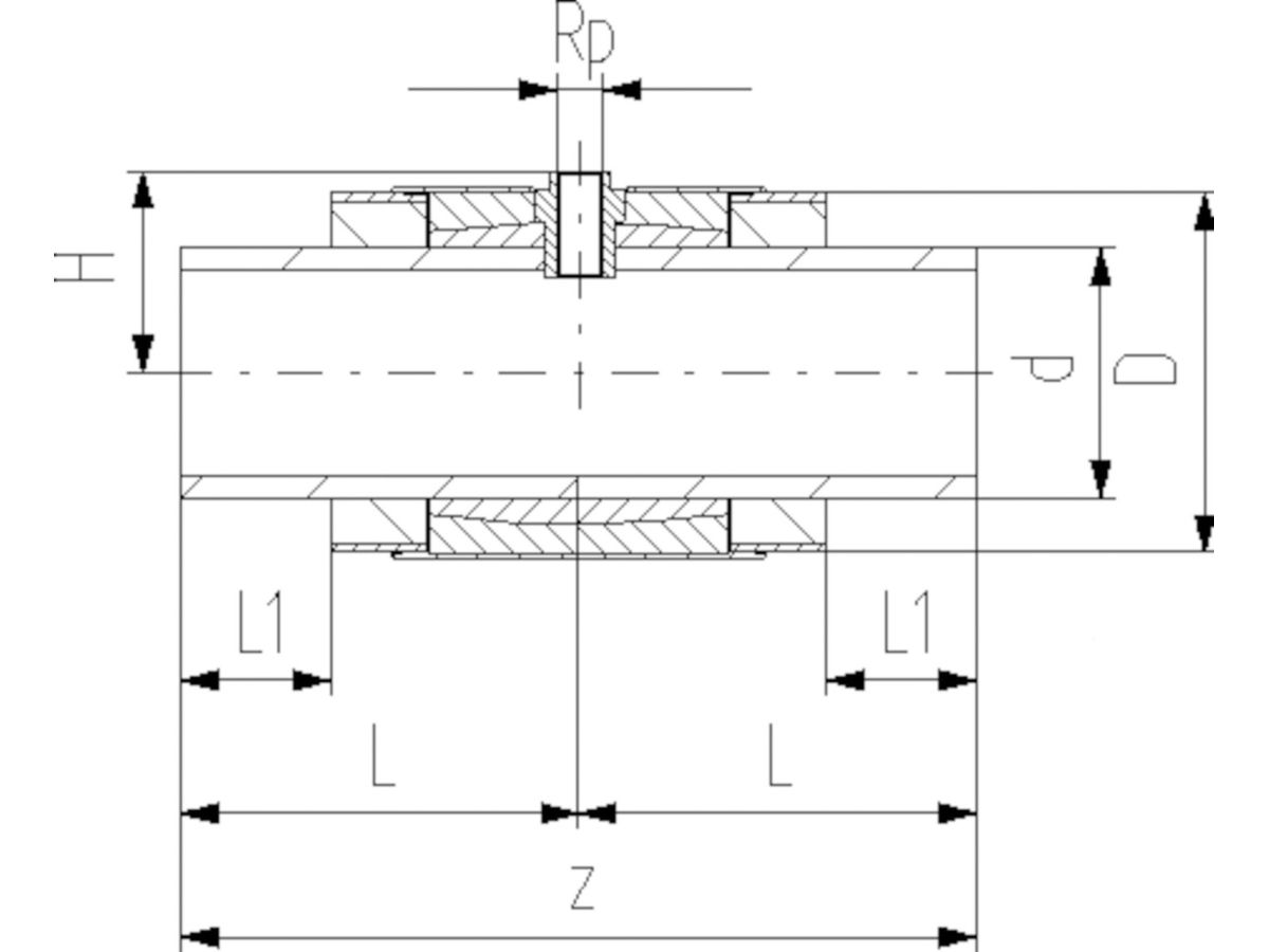 +GF+ COOL-FIT 2.0 Installationsfitting - Typ 313,  75 - 1/2"