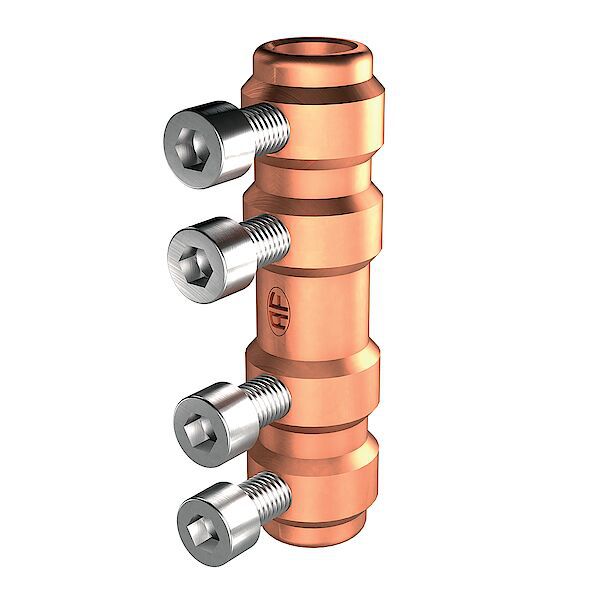 Messtrennstelle Kupfer mit 4 Schrauben - Draht 6-9mm, Nennquerschnitt 25-50mm²