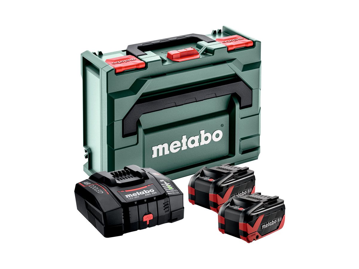 Basis-SET Metabo 18V - 2 x LiHD Xtreme 8.0 Ah +mB