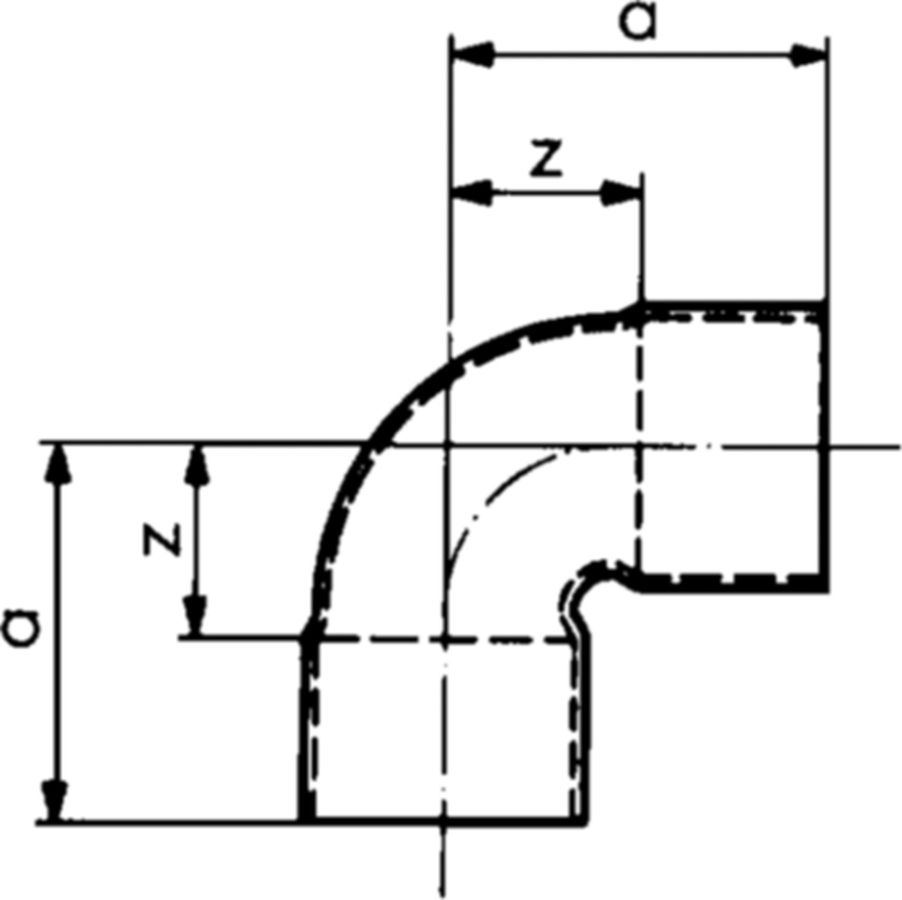 Winkel Nr. 7090, aussen-aussen - Lötfittings