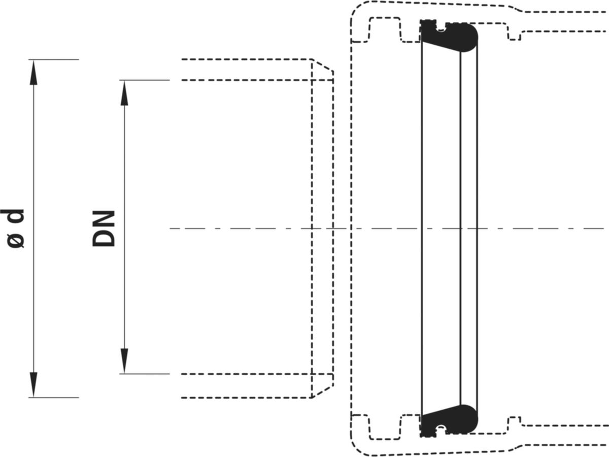 Tyton-Sit-Plus-Dichtung Hawle, PN 16 - für Wasser
