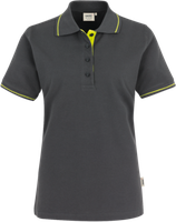 Damen-Poloshirt Casual 2XL anth./kiwi - 100% Baumwolle, 200 g/m²