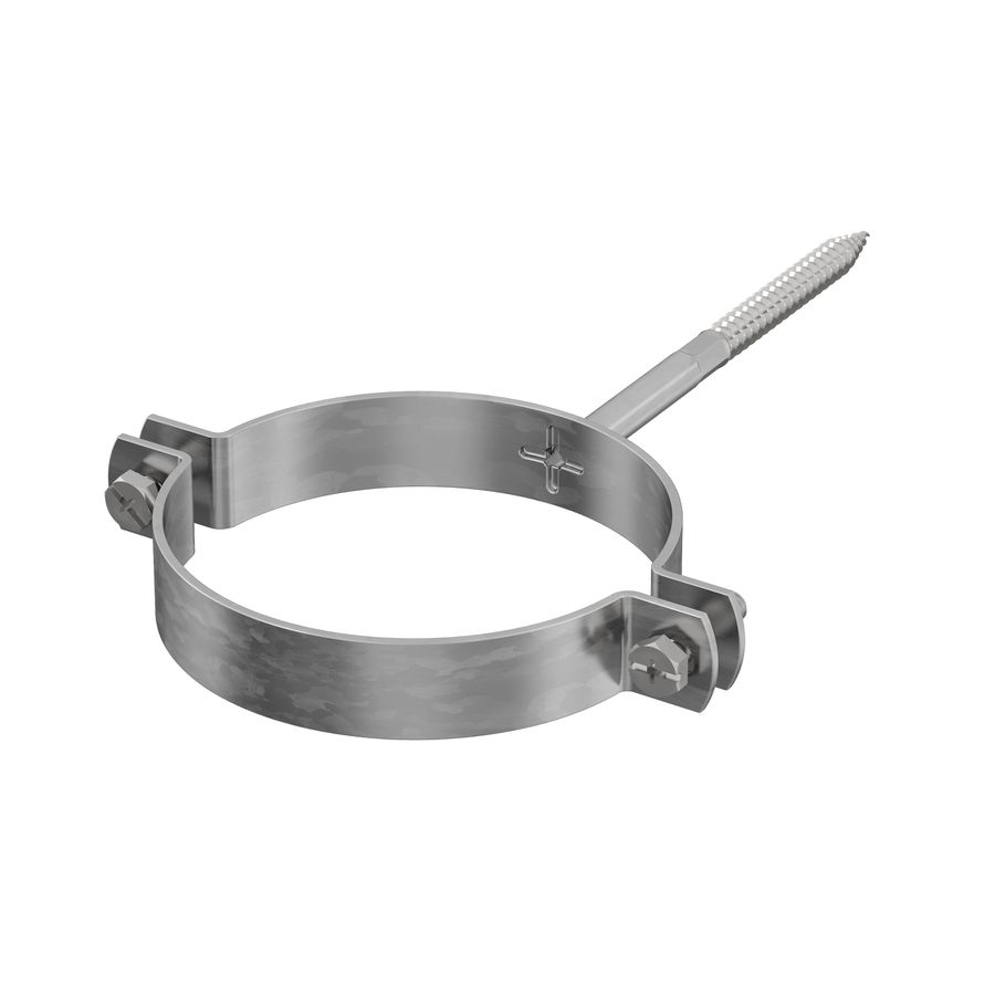 Rohrschelle RSK verzinkt mit Gewinde - und 2 Schrauben