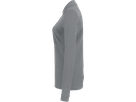 Damen-Longsl.-Polosh. Perf. XS grau mel. - 50% Baumwolle, 50% Polyester, 220 g/m²