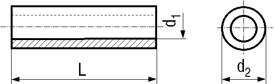 Distanzhülsen rund Polyamid 6.6