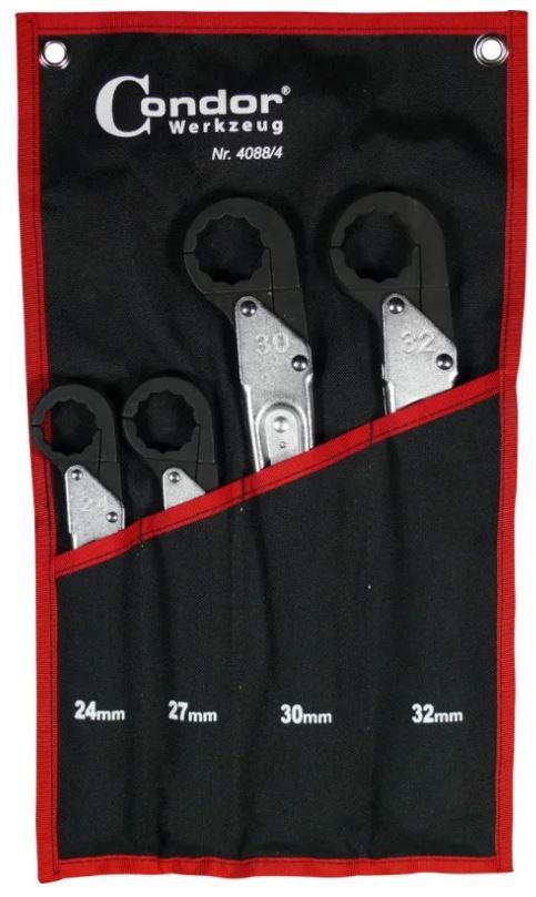Leitungs-Knarren-Ringschlüssel-Satz - Condor, 4-tlg. 24-32 mm