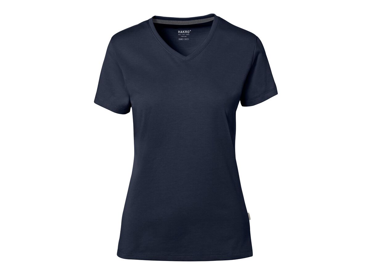 Cotton Tec Damen V-Shirt, Gr. L - tinte