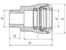Anschlussverschraubung PLASSON mit AG - Typ 1002