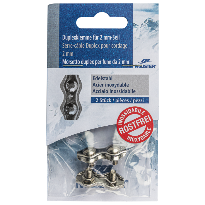Duplexklemme MEISTER Edelstahl Inox