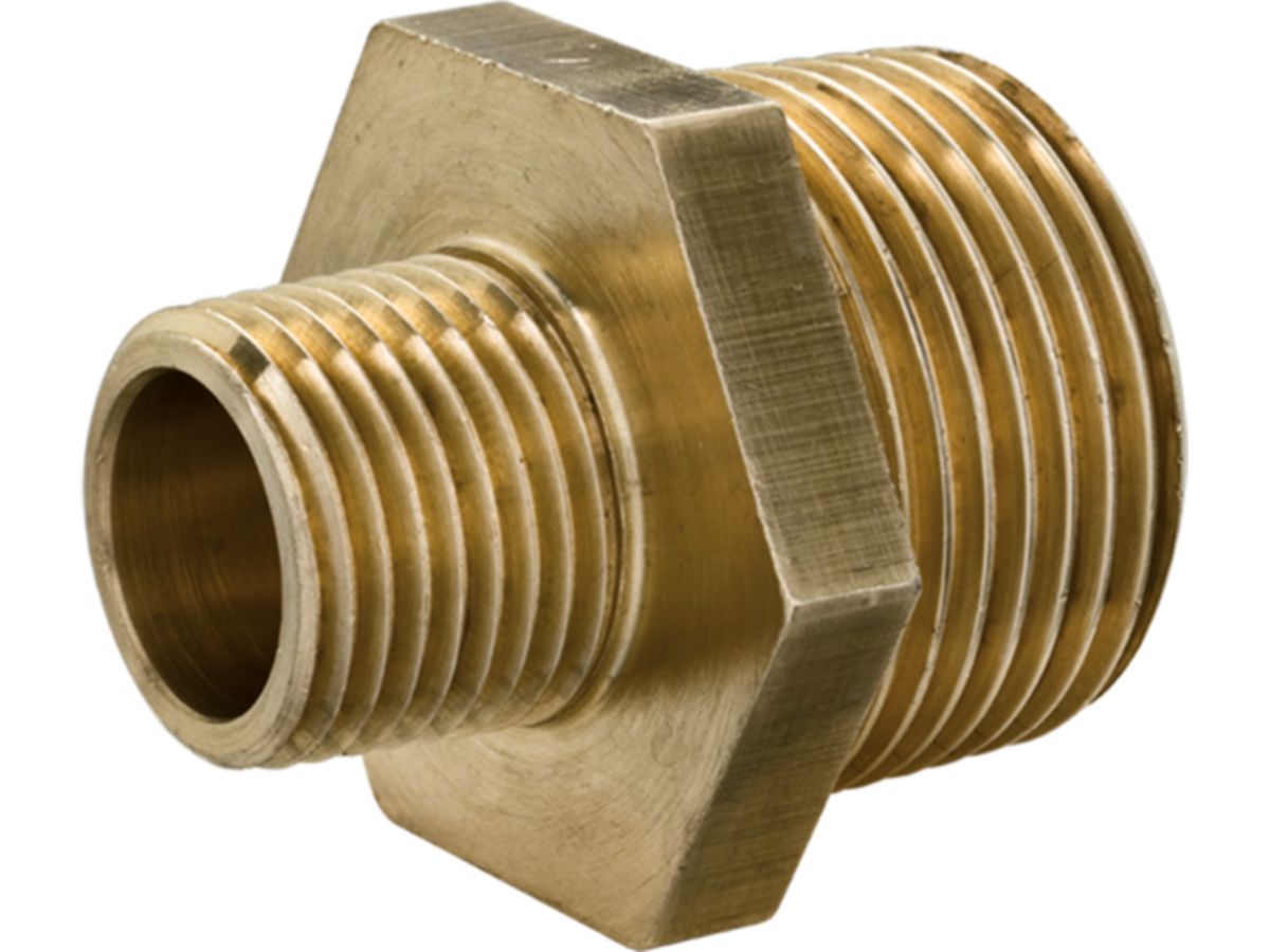 Doppelnippel reduziert Nr.245   2 -11/2" - Messing