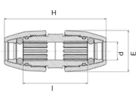 Universal Kupplung Plasson 60-64 mm