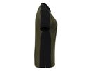 Poloshirt Mikralinar Contrast Gr. S - olive/schwarz