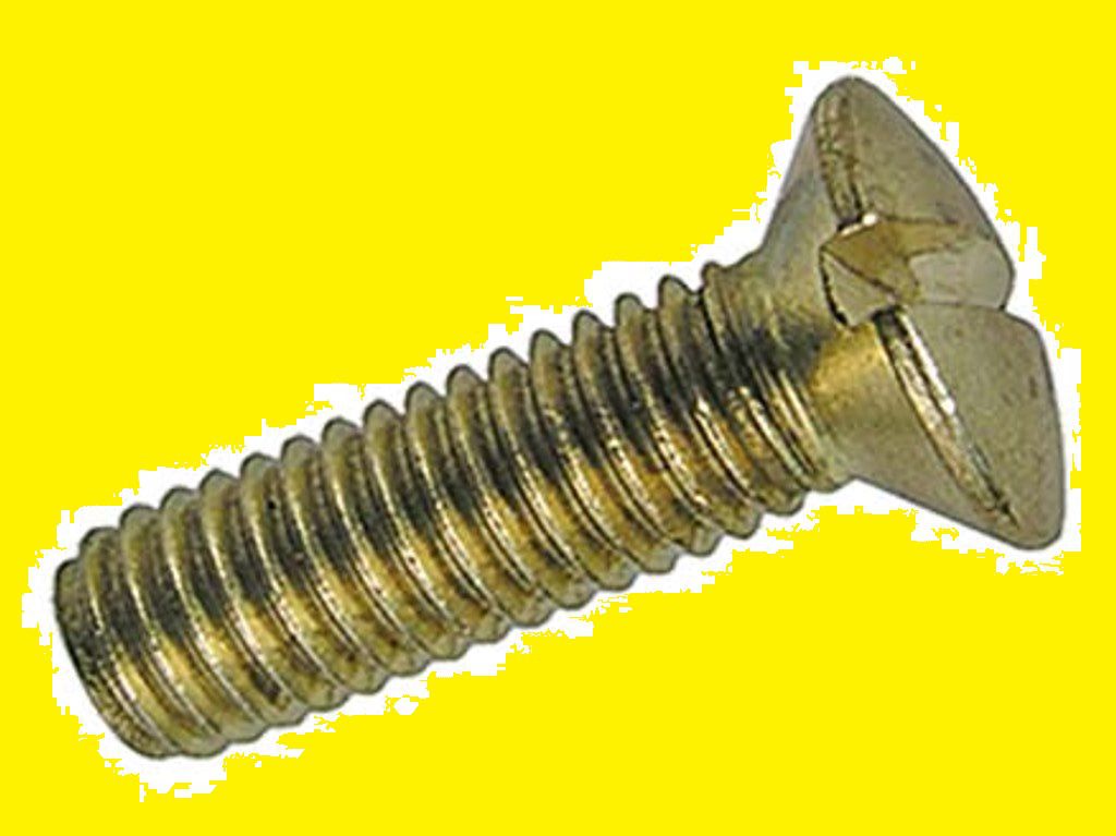 Linsen-Senkschrauben mit Schlitz - Messing DIN 964A