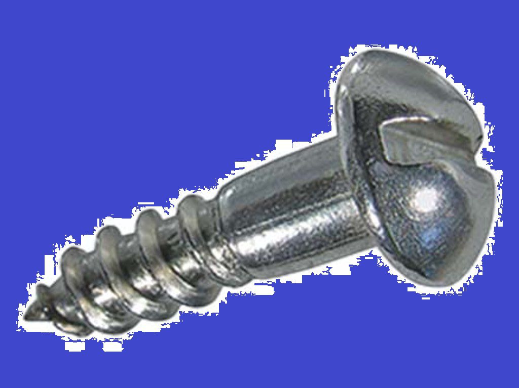 Halbrund-Holzschrauben mit Schlitz - INOX A2 DIN 96