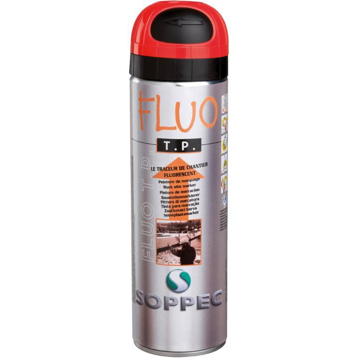 Markierspray Fluo TP 500ml rot - Fluoreszierend CTM, Pak. à 12 Stk.