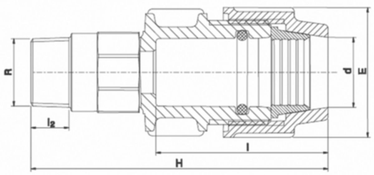 Plasson Übergang mit Messing AG
