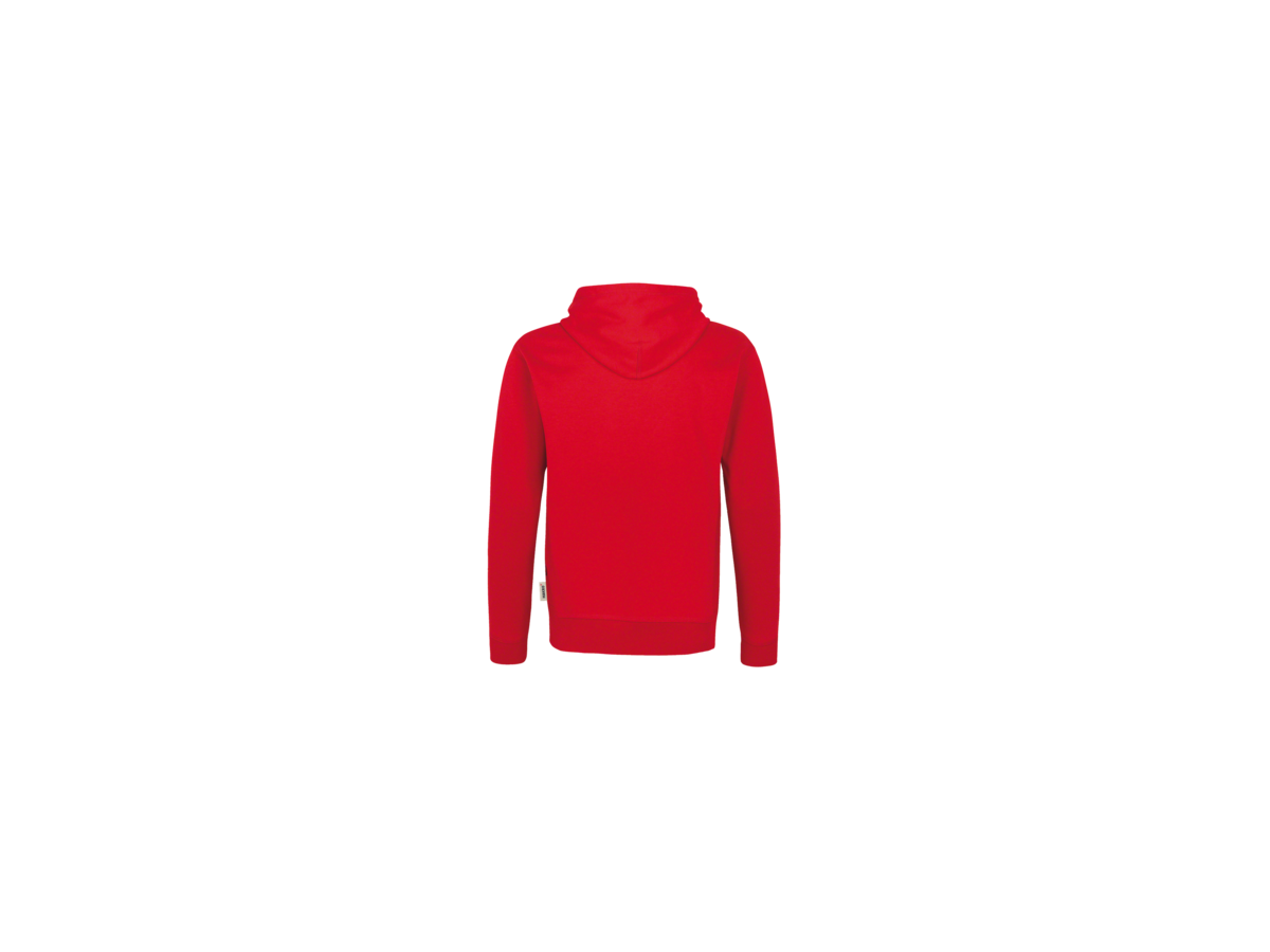 Kapuzenjacke Bonded Gr. L, rot/silber - 55% Polyester, 45% Baumwolle