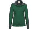 Damen-Sw.jacke Co. Perf. 5XL tanne/anth. - 50% Baumwolle, 50% Polyester, 300 g/m²