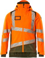 Winterjacke mit CLIMASCOT-Futter Gr. 2XL - hi-vis orange/moosgrün