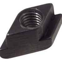 Rhombus Muttern für T-Nuten DIN 508 - Stahl 10 schwarz