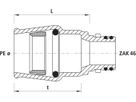 Steckfitting Guss Hawle - mit ZAK-Anschluss
